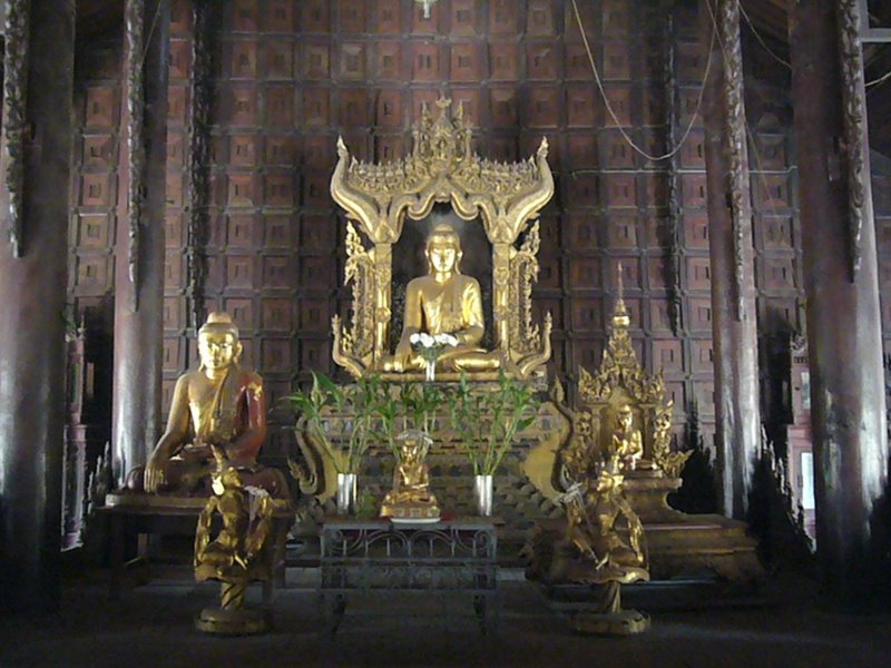 Inside the temple.